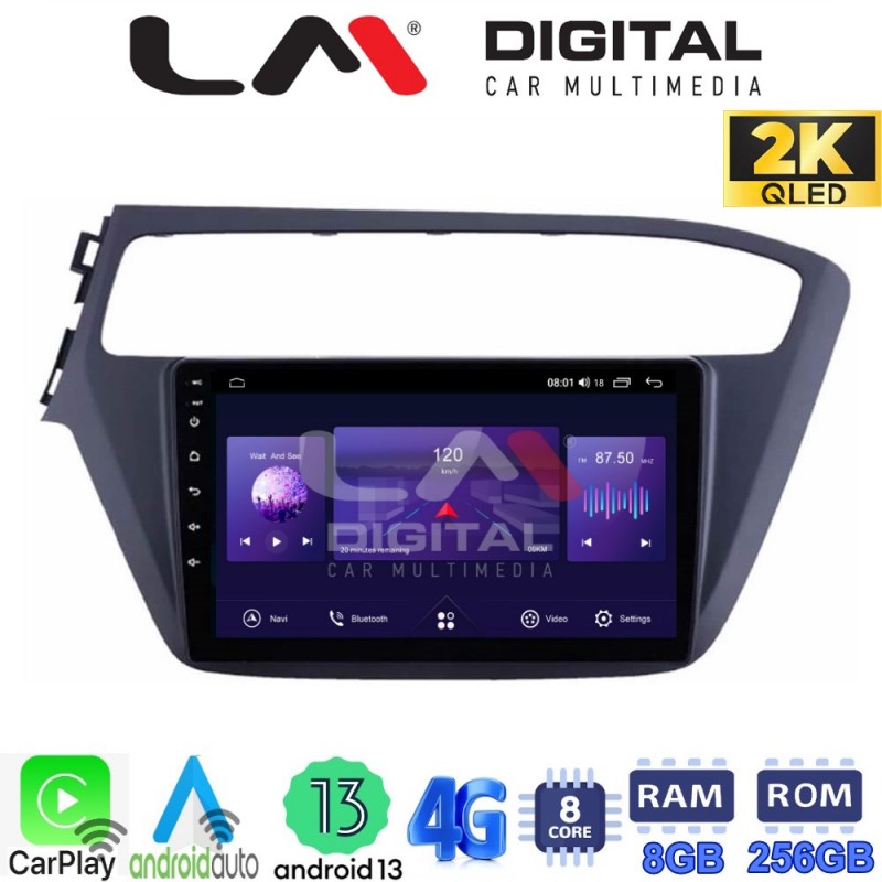 LM Digital - LM ZQ8226 GPS Οθόνη OEM Multimedia Αυτοκινήτου για Hyundai i20 2019&gt; (CarPlay/AndroidAuto/BT/GPS/WIFI/GPRS)