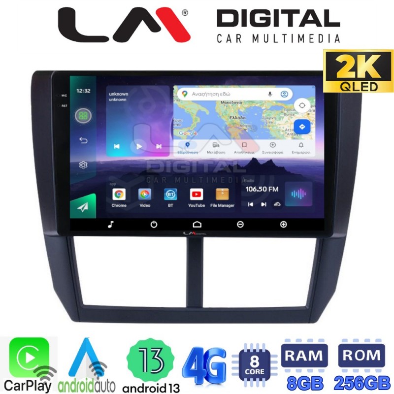 LM Digital - LM ZQ8272 GPS Οθόνη OEM Multimedia Αυτοκινήτου για SUBARU IMPREZA-FORESTER 2009&gt;2012 (CarPlay/AndroidAuto/BT/GPS/WIFI/GPRS)