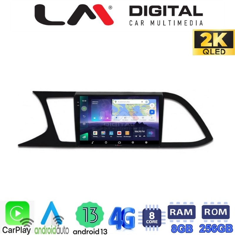 LM Digital - LM ZQ8306 GPS Οθόνη OEM Multimedia Αυτοκινήτου για SEAT LEON 2012&gt;  (CarPlay/AndroidAuto/BT/GPS/WIFI/GPRS)