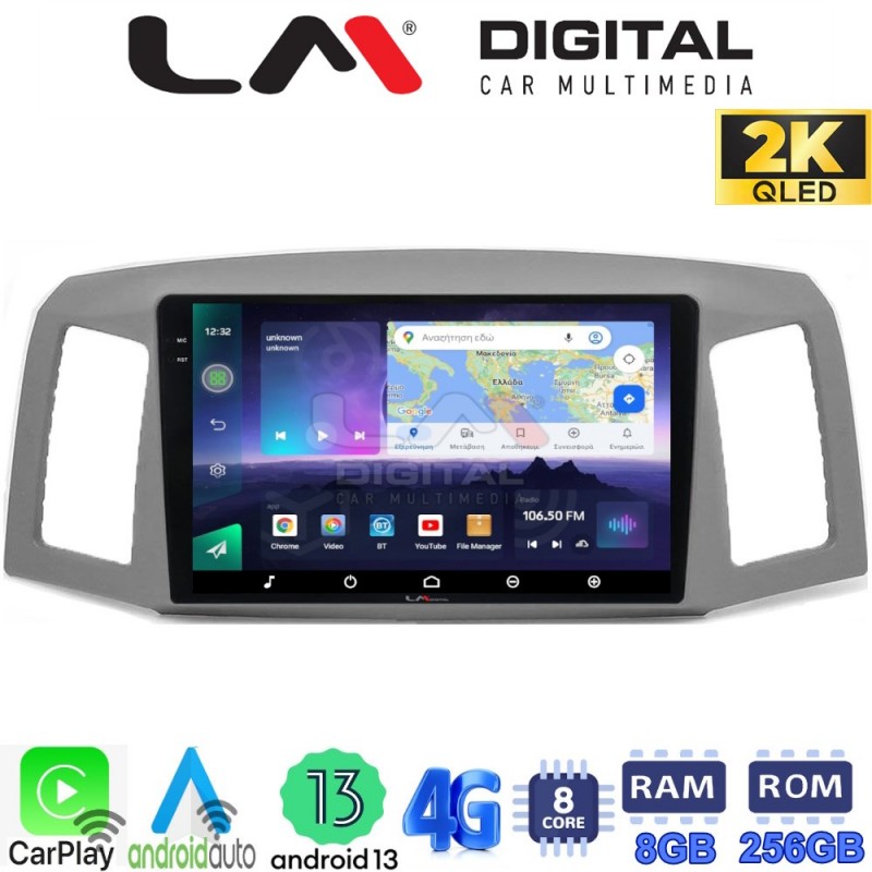 LM Digital - LM ZQ8307 GPS Οθόνη OEM Multimedia Αυτοκινήτου για Jeep Grand Cherokee 2004 &gt; 2011 (CarPlay/AndroidAuto/BT/GPS/WIFI/GPRS)