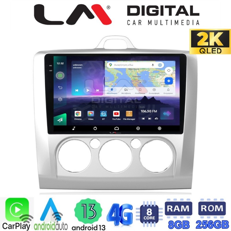 LM Digital - LM ZQ8329 GPS Οθόνη OEM Multimedia Αυτοκινήτου για FORD FOCUS 2004&gt;2012 (CarPlay/AndroidAuto/BT/GPS/WIFI/GPRS)