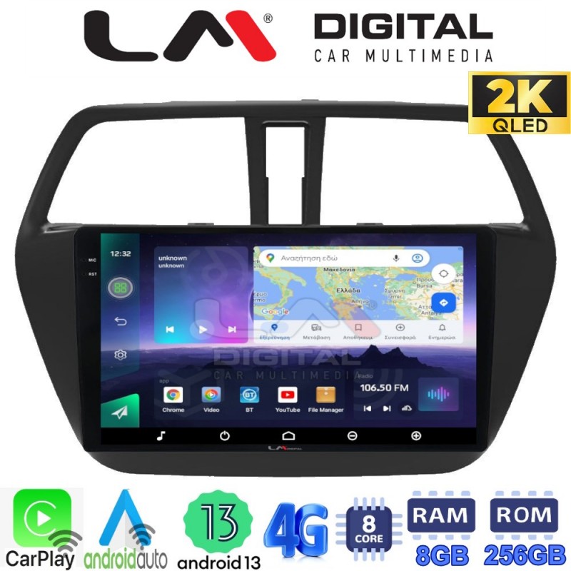 LM Digital - LM ZQ8337 GPS Οθόνη OEM Multimedia Αυτοκινήτου για SUZUKI SX4 SCROSS 2014&gt; (CarPlay/AndroidAuto/BT/GPS/WIFI/GPRS)