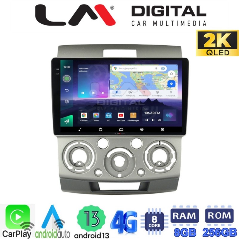 LM Digital - LM ZQ8360 GPS Οθόνη OEM Multimedia Αυτοκινήτου για MAZDA BT 50  & FORD RANGER 2006&gt;2011 (CarPlay/AndroidAuto/BT/GPS/WIFI/GPRS)