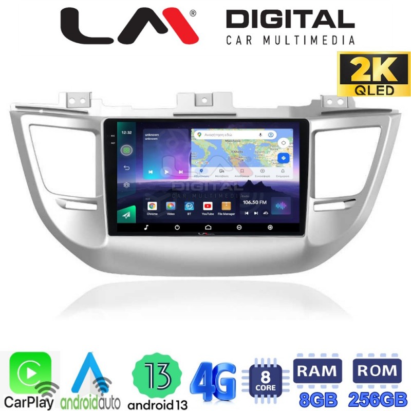 LM Digital - LM ZQ8361 GPS Οθόνη OEM Multimedia Αυτοκινήτου για Hyundai Tucson 2015 &lt; 2019 (CarPlay/AndroidAuto/BT/GPS/WIFI/GPRS)