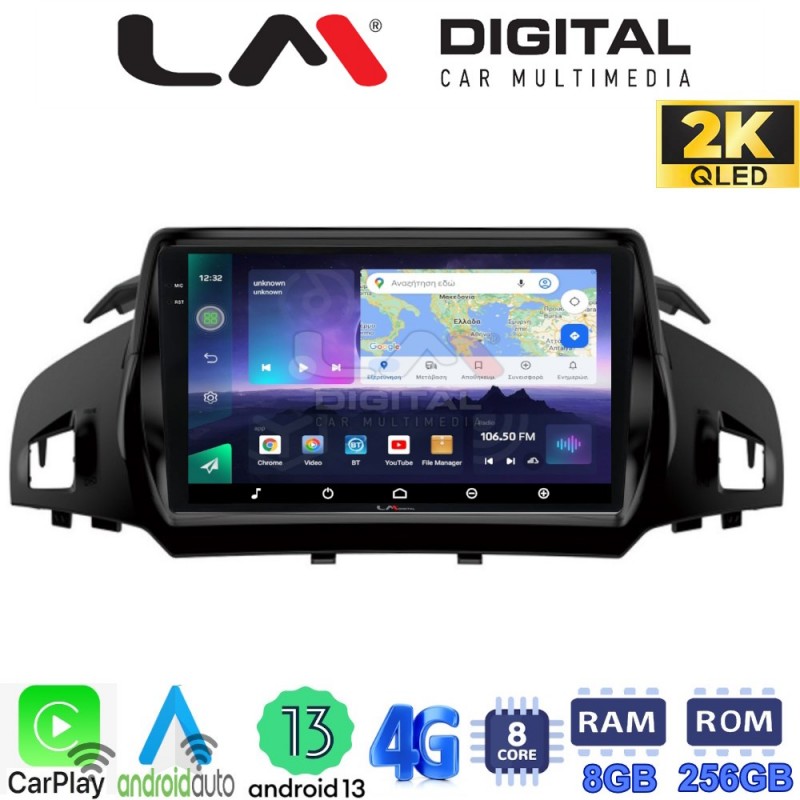 LM Digital - LM ZQ8362 GPS Οθόνη OEM Multimedia Αυτοκινήτου για FORD KUGA 2013&gt; & C-MAX 2011&gt; (CarPlay/AndroidAuto/BT/GPS/WIFI/GPRS)