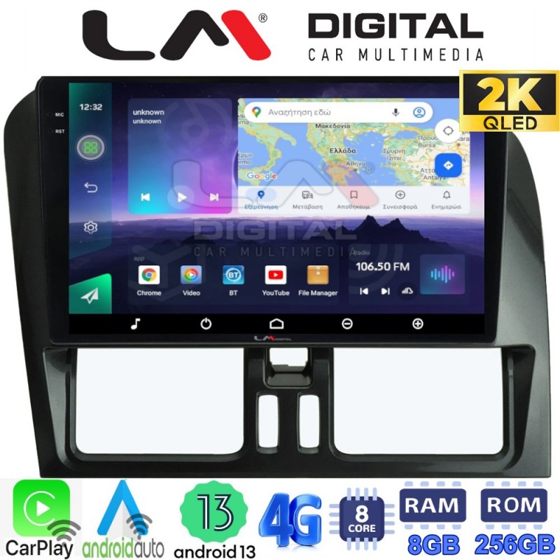 LM Digital - LM ZQ8390 GPS Οθόνη OEM Multimedia Αυτοκινήτου για VOLVO XC60 2009-2017 (CarPlay/AndroidAuto/BT/GPS/WIFI/GPRS)