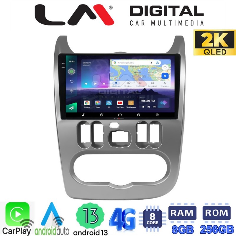 LM Digital - LM ZQ8432 GPS Οθόνη OEM Multimedia Αυτοκινήτου για DACIA DUSTER 2006&gt;2012  (CarPlay/AndroidAuto/BT/GPS/WIFI/GPRS)