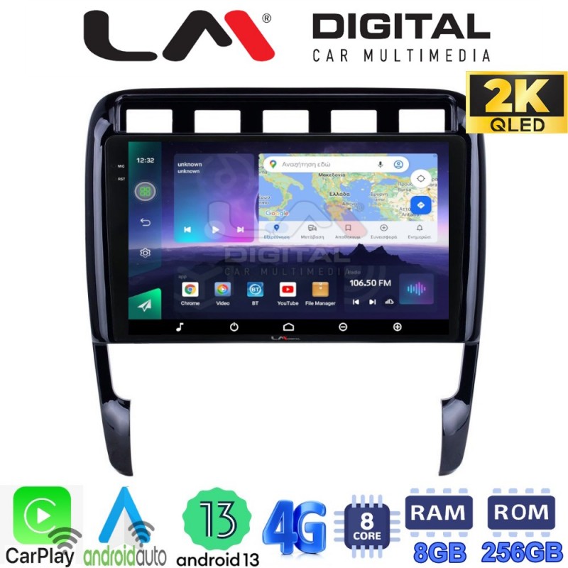 LM Digital - LM ZQ8443 GPS Οθόνη OEM Multimedia Αυτοκινήτου για PORSCHE CAYENNE 2002&gt;2011 (CarPlay/AndroidAuto/BT/GPS/WIFI/GPRS)