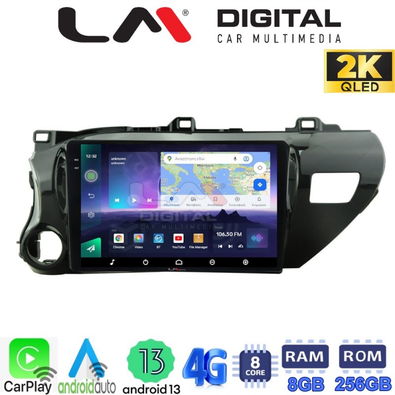 LM Digital - LM ZQ8588 GPS Οθόνη OEM Multimedia Αυτοκινήτου για TOYOTA HILUX 2017&gt;   (CarPlay/AndroidAuto/BT/GPS/WIFI/GPRS)