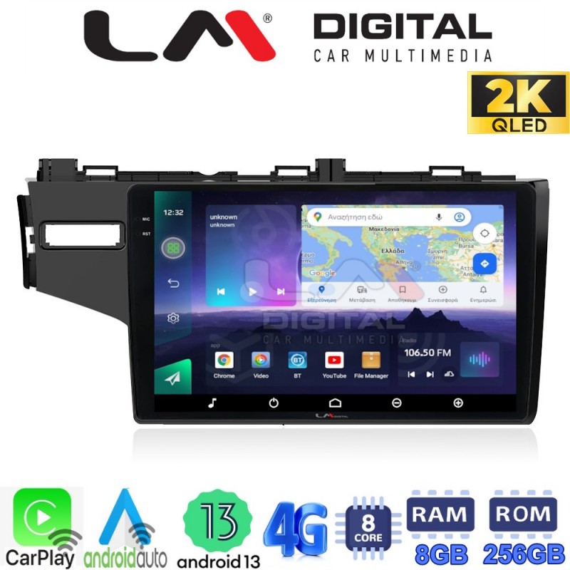 LM Digital - LM ZQ8760 GPS Οθόνη OEM Multimedia Αυτοκινήτου για HONDA JAZZ 2013&gt; (CarPlay/AndroidAuto/BT/GPS/WIFI/GPRS)