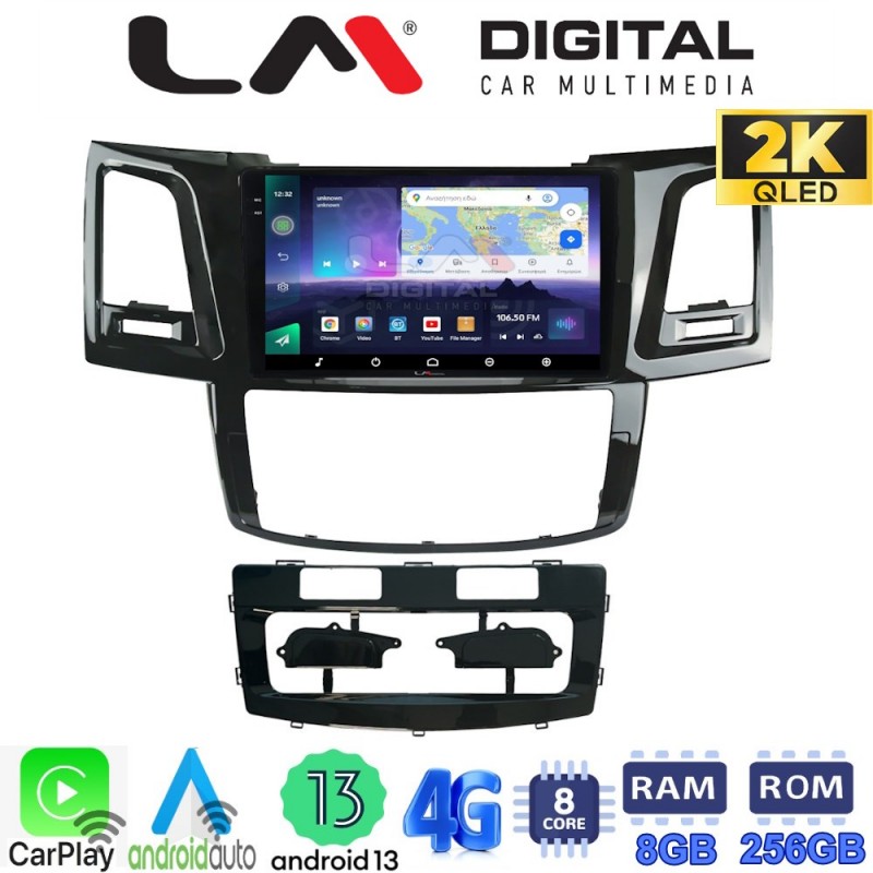 LM Digital - LM ZQ8820 GPS Οθόνη OEM Multimedia Αυτοκινήτου για TOYOTA HILUX 2005&gt;2016 (CarPlay/AndroidAuto/BT/GPS/WIFI/GPRS)