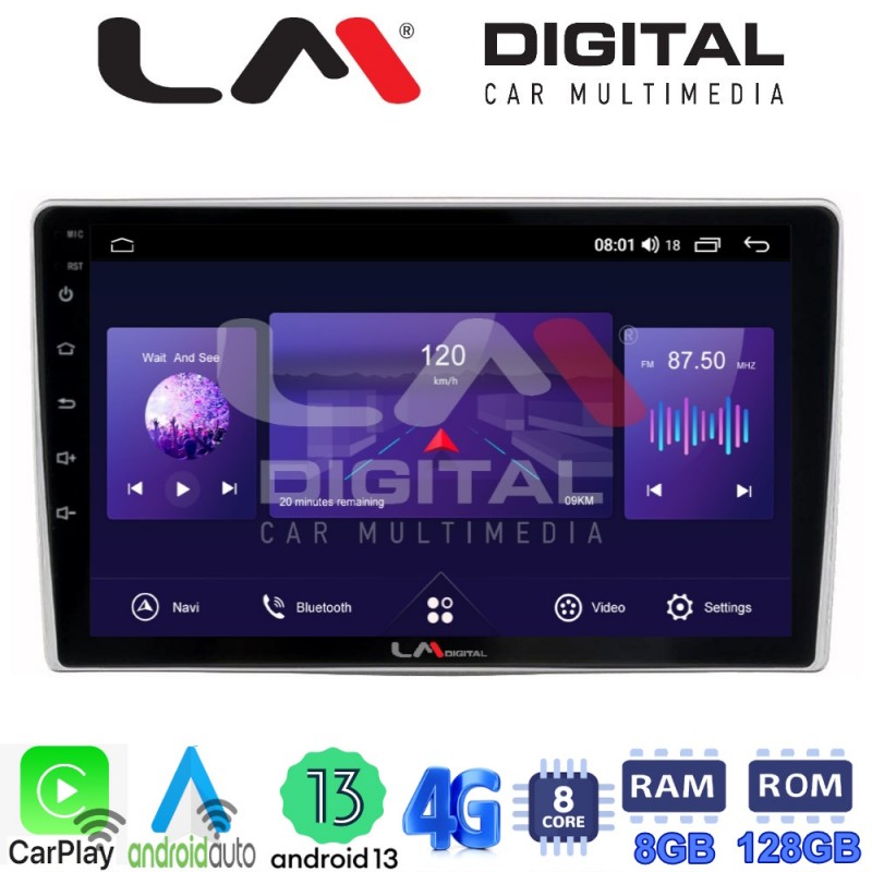 LM Digital - LM ZT8160 GPS Οθόνη OEM Multimedia Αυτοκινήτου για Alfa Romeo Mito 2008&gt; (CarPlay/AndroidAuto/BT/GPS/WIFI/GPRS)