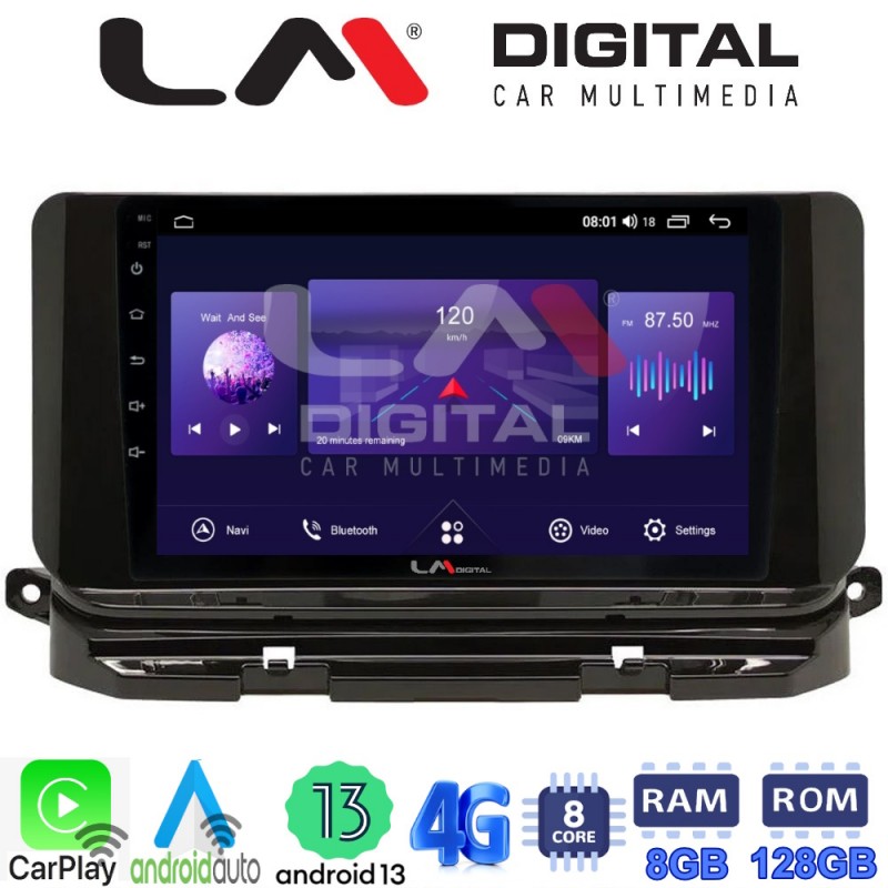 LM Digital - LM ZT8280 GPS Οθόνη OEM Multimedia Αυτοκινήτου για Skoda Octavia 2021&gt; (CarPlay/AndroidAuto/BT/GPS/WIFI/GPRS)