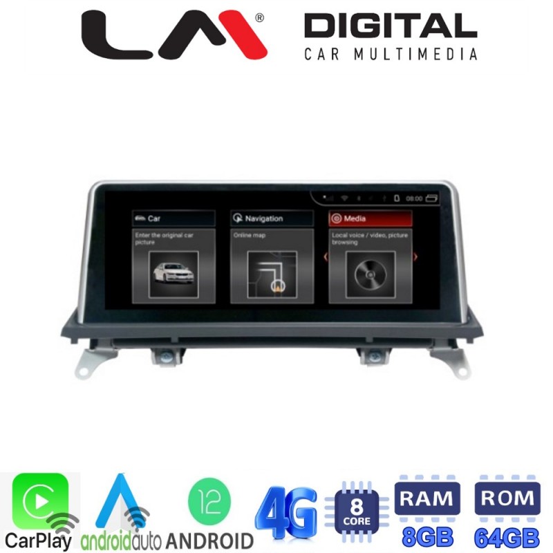 LM Digital - LM G397M10 CCC Οθόνη OEM Multimedia Αυτοκινήτου για BMW X5 (E70) '07 &gt; '09 BMW X6 (E72) '08 &gt; '09 (CarPlay/AndroidAuto/BT/GPS/WIFI/GPRS)