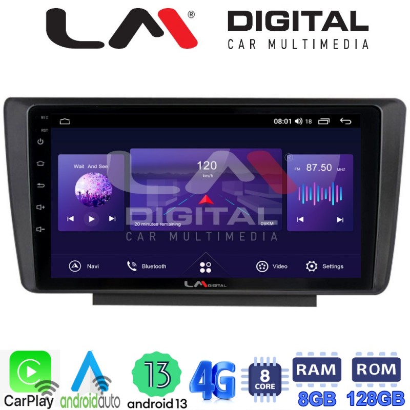 LM Digital - LM ZT8007 GPS Οθόνη OEM Multimedia Αυτοκινήτου για Skoda Octavia 2005 &gt; 2012 (CarPlay/AndroidAuto/BT/GPS/WIFI/GPRS)