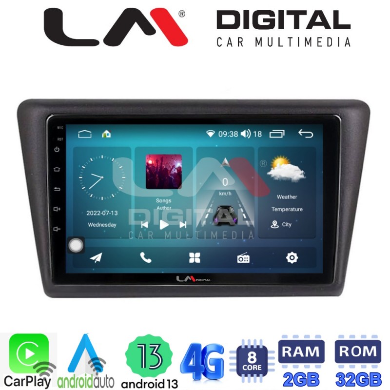 LM Digital - LM ZR8327 GPS Οθόνη OEM Multimedia Αυτοκινήτου για Skoda Rapid Spaceback 2014 &gt; (CarPlay/AndroidAuto/BT/GPS/WIFI/GPRS)