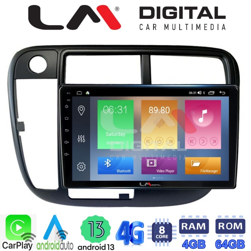 LM Digital - LM ZC8377 GPS Οθόνη OEM Multimedia Αυτοκινήτου για Honda Civic 1999 &gt; 2001 (CarPlay/AndroidAuto/BT/GPS/WIFI/GPRS)