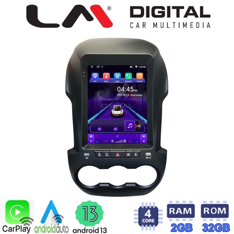 LM Digital - LM TN4245 GPS Οθόνη OEM Multimedia τυπου Tesla 9,7inch Ford Ranger 2012 &gt; 2015 (CarPlay/AndroidAuto/BT/GPS/WIFI/GPRS)