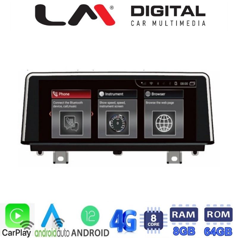 LM Digital - LM G350M10 NBT Οθόνη OEM Multimedia Αυτοκινήτου για BMW SERIES 3 2010 &gt; SERIES 4 2013 &gt; (CarPlay/AndroidAuto/BT/GPS/WIFI/GPRS)