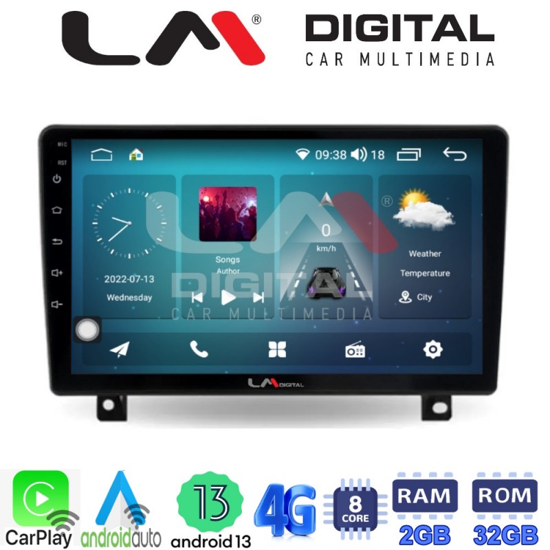 LM Digital - LM ZR8019UP GPS Οθόνη OEM Multimedia Αυτοκινήτου για Opel Astra H 2004 &gt; 2009 (CarPlay/AndroidAuto/BT/GPS/WIFI/GPRS)