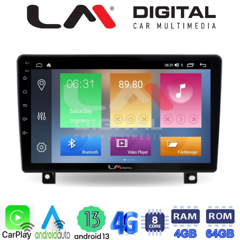 LM Digital - LM ZC8019UP GPS Οθόνη OEM Multimedia Αυτοκινήτου για Opel Astra H 2004 &gt; 2009 (CarPlay/AndroidAuto/BT/GPS/WIFI/GPRS)