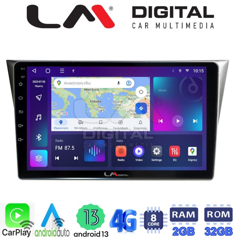 LM Digital - LM ZE8271 GPS Οθόνη OEM Multimedia Αυτοκινήτου για Subaru Impreza 2000 &gt; 2007 (CarPlay/AndroidAuto/BT/GPS/WIFI/GPRS)