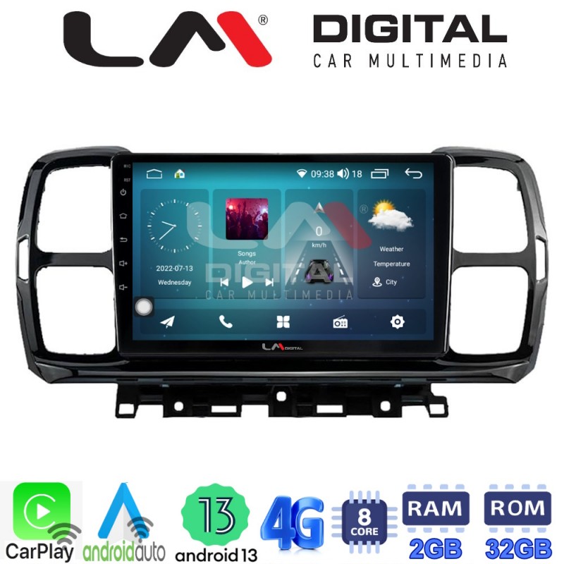 LM Digital - LM ZR8996 GPS Οθόνη OEM Multimedia Αυτοκινήτου για Citroen C5 AirCross 2017 &gt; 2021 (CarPlay/AndroidAuto/BT/GPS/WIFI/GPRS)