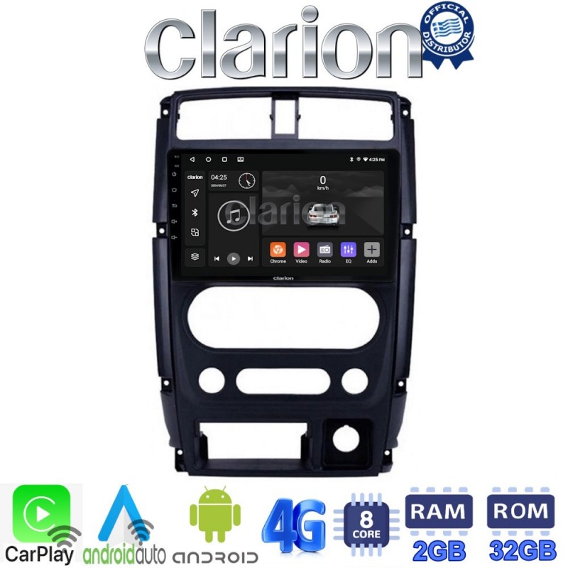 CLARION GL71186 Οθόνη OEM Multimedia Αυτοκινήτου για SUZUKI JIMNY 2007 &gt; 2018   (CarPlay/AndroidAuto/BT/GPS/WIFI/GPRS)