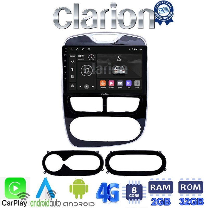 CLARION GL71320 Οθόνη OEM Multimedia Αυτοκινήτου για RENAULT CLIO 2012 &gt; 2015  (CarPlay/AndroidAuto/BT/GPS/WIFI/GPRS)