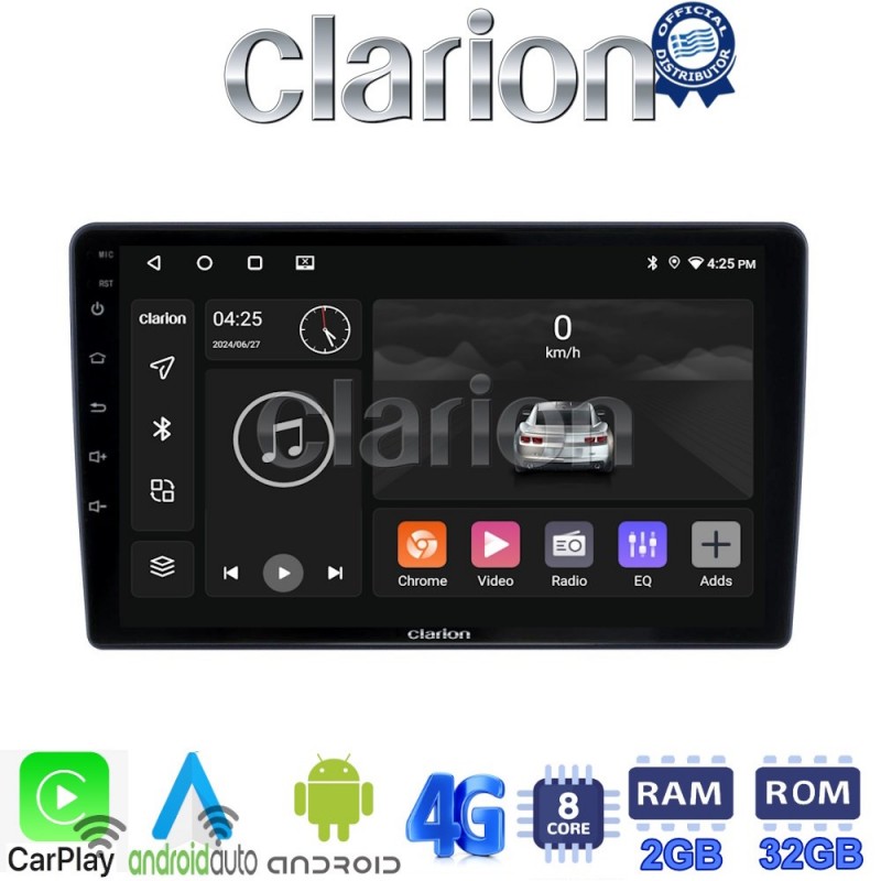 CLARION GL71409 Οθόνη OEM Multimedia Αυτοκινήτου για Hyundai H1 2010 &gt; 2018 (CarPlay/AndroidAuto/BT/GPS/WIFI/GPRS)