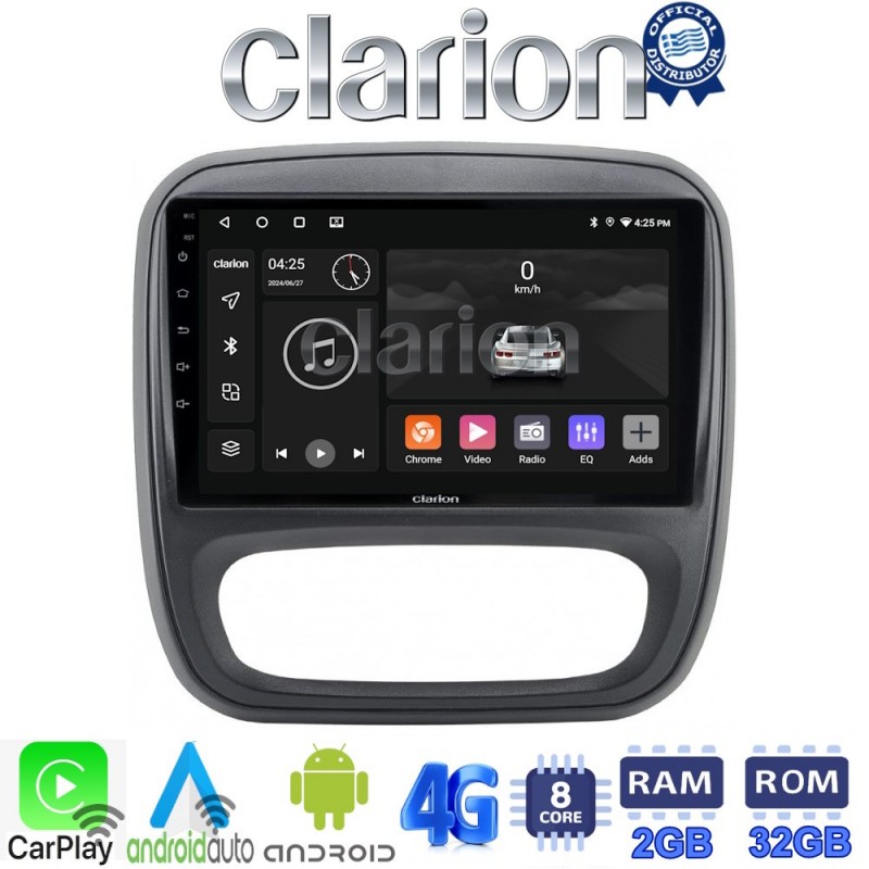 CLARION GL71706 Οθόνη OEM Multimedia Αυτοκινήτου για Opel Vivaro 2014 &gt; 2020Renault Traffic 2014 &gt; 2020Nissan NV300 2014 &gt; 2020Fiat Talento 2014 &gt; 2020Δείτε τί φίσα έχει το αυτοκίνητο πριν την αγορά της οθόνης. (CarPlay/Android