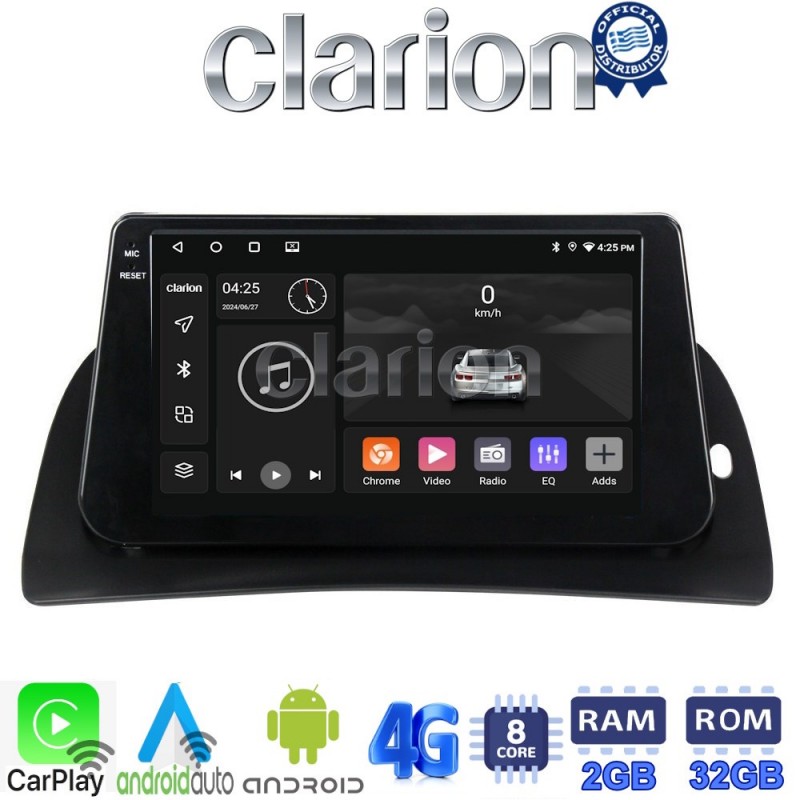 CLARION GL71707 Οθόνη OEM Multimedia Αυτοκινήτου για Renault Kangoo 2011 &gt; 2021 (CarPlay/AndroidAuto/BT/GPS/WIFI/GPRS)