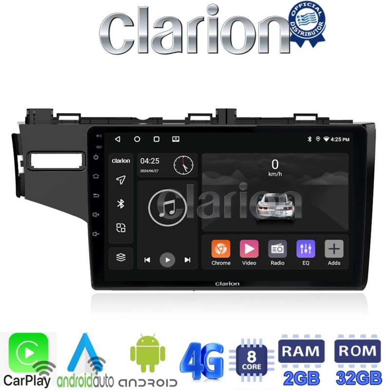 CLARION GL71760 Οθόνη OEM Multimedia Αυτοκινήτου για HONDA JAZZ 2013&gt; (CarPlay/AndroidAuto/BT/GPS/WIFI/GPRS)