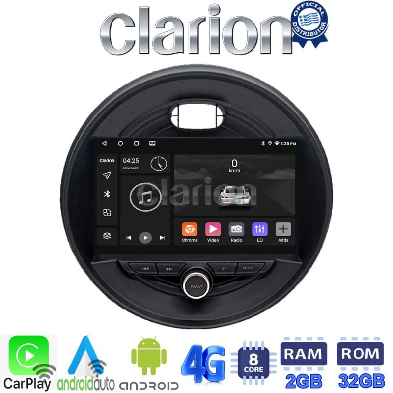 CLARION GL71845 Οθόνη OEM Multimedia Αυτοκινήτου για Mini Cooper & Clubman 2015&gt; (CarPlay/AndroidAuto/BT/GPS/WIFI/GPRS)