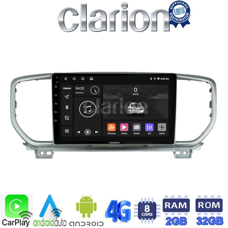 CLARION GL71938 Οθόνη OEM Multimedia Αυτοκινήτου για KIA SPORTAGE 2019&gt; (CarPlay/AndroidAuto/BT/GPS/WIFI/GPRS)