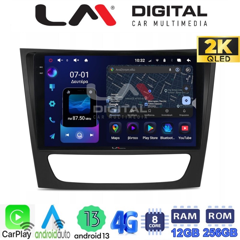 LM ZS8090 GPS Οθόνη OEM Multimedia Αυτοκινήτου για MERCEDES E class (W211)  (CarPlay/AndroidAuto/BT/GPS/WIFI/GPRS)