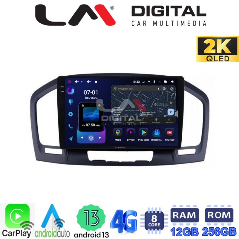 LM ZS8114 GPS Οθόνη OEM Multimedia Αυτοκινήτου για OPEL INSIGNIA 2007-2013 (CarPlay/AndroidAuto/BT/GPS/WIFI/GPRS)