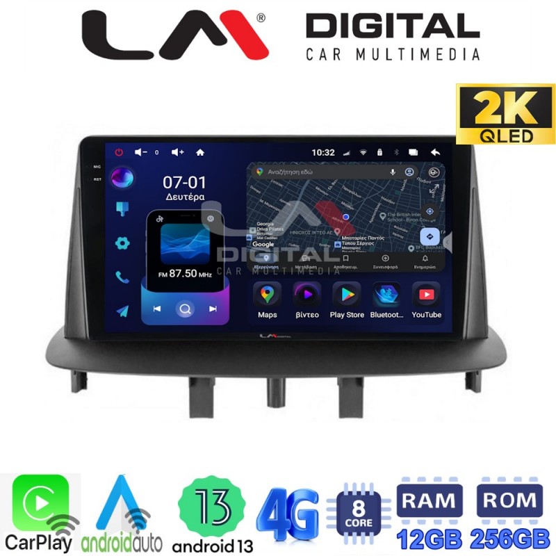 LM ZS8145 GPS Οθόνη OEM Multimedia Αυτοκινήτου για RENAULT MEGANE3 (CarPlay/AndroidAuto/BT/GPS/WIFI/GPRS)