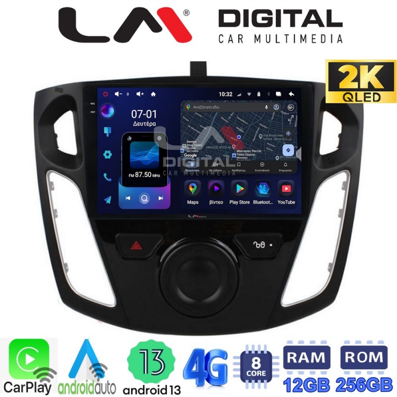 LM ZS8150 GPS Οθόνη OEM Multimedia Αυτοκινήτου για FORD FOCUS 2015&gt;2018 (CarPlay/AndroidAuto/BT/GPS/WIFI/GPRS)