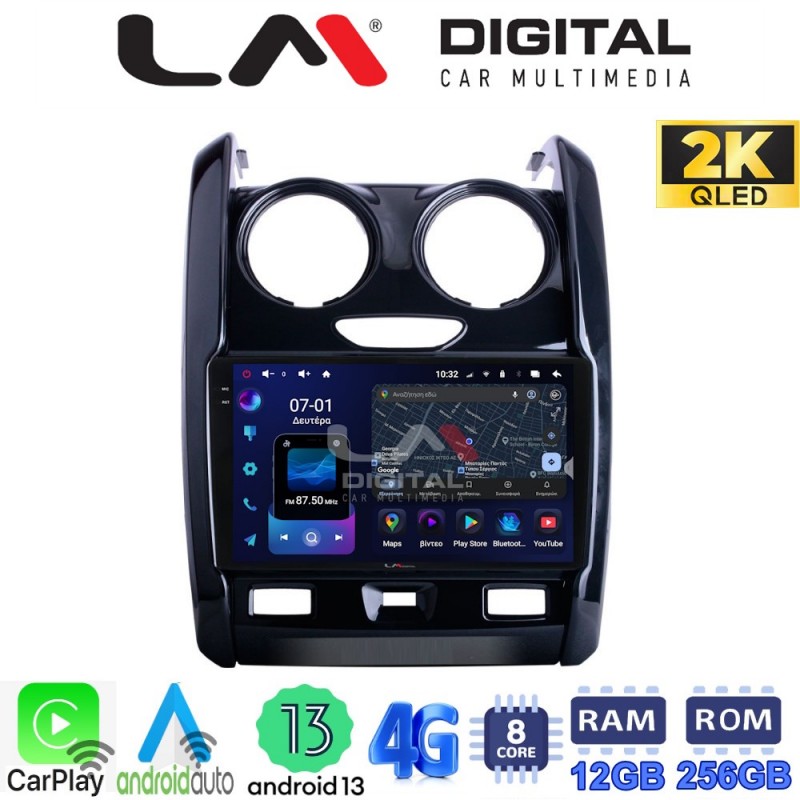 LM ZS8158 GPS Οθόνη OEM Multimedia Αυτοκινήτου για DACIA DUSTER 2013&gt;2019 (CarPlay/AndroidAuto/BT/GPS/WIFI/GPRS)