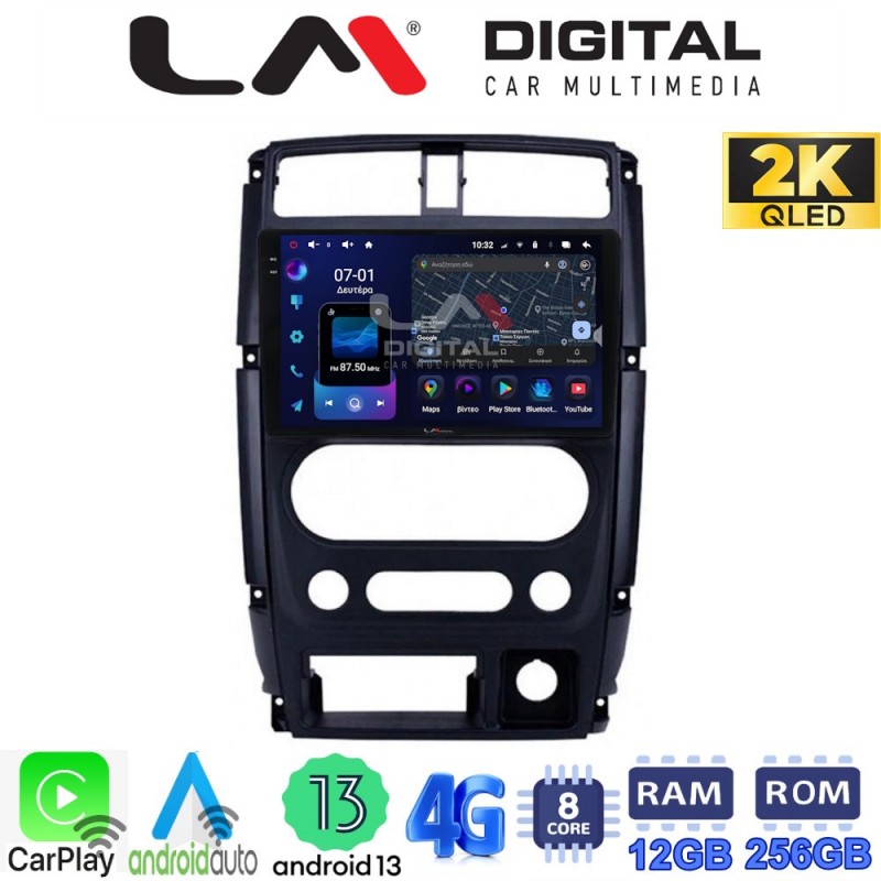 LM ZS8186 GPS Οθόνη OEM Multimedia Αυτοκινήτου για SUZUKI JIMNY 2007 &gt; 2018   (CarPlay/AndroidAuto/BT/GPS/WIFI/GPRS)