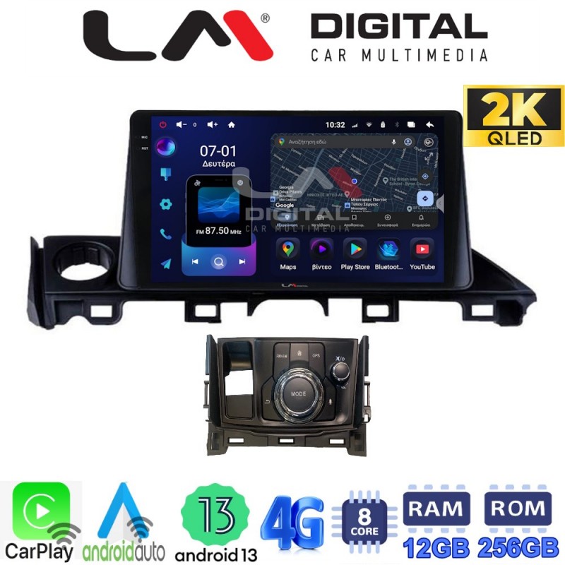 LM ZS8214 GPS Οθόνη OEM Multimedia Αυτοκινήτου για Mazda 6 2017 &gt; 2020 (CarPlay/AndroidAuto/BT/GPS/WIFI/GPRS)