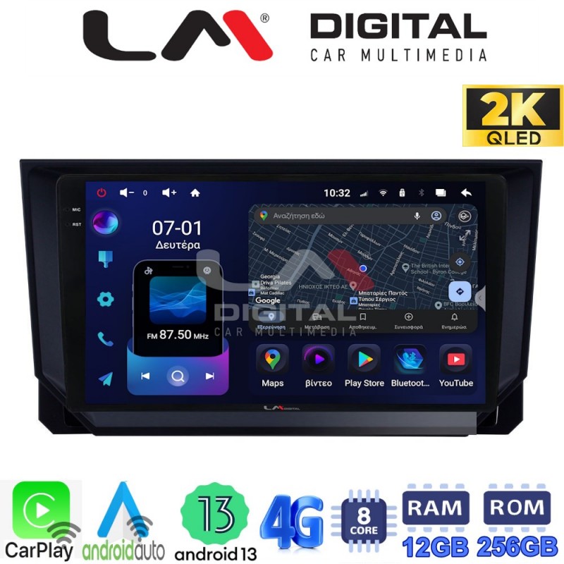 LM ZS8222 GPS Οθόνη OEM Multimedia Αυτοκινήτου για Seat Ibiza - Arona 2018&gt; (CarPlay/AndroidAuto/BT/GPS/WIFI/GPRS)