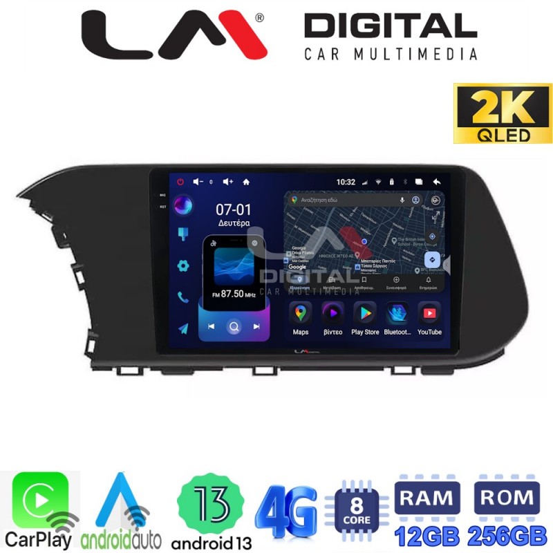 LM ZS8229 GPS Οθόνη OEM Multimedia Αυτοκινήτου για Hyundai i20 2021 &gt; (CarPlay/AndroidAuto/BT/GPS/WIFI/GPRS)