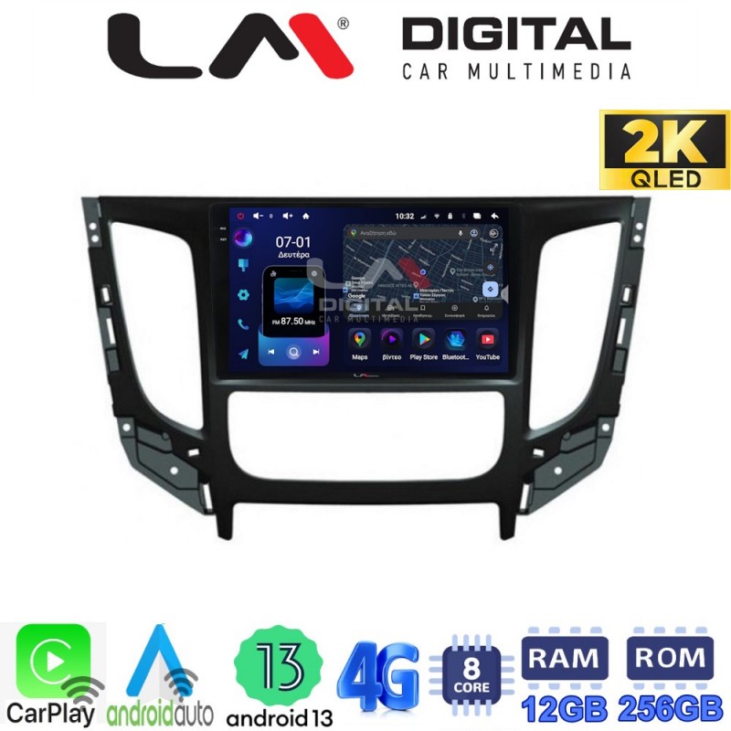 LM ZS8230 GPS Οθόνη OEM Multimedia Αυτοκινήτου για Mitsubishi L200 2014 &gt;Μόνο για αυτοκίνητα με Κλιματισμό (CarPlay/AndroidAuto/BT/GPS/WIFI/GPRS)