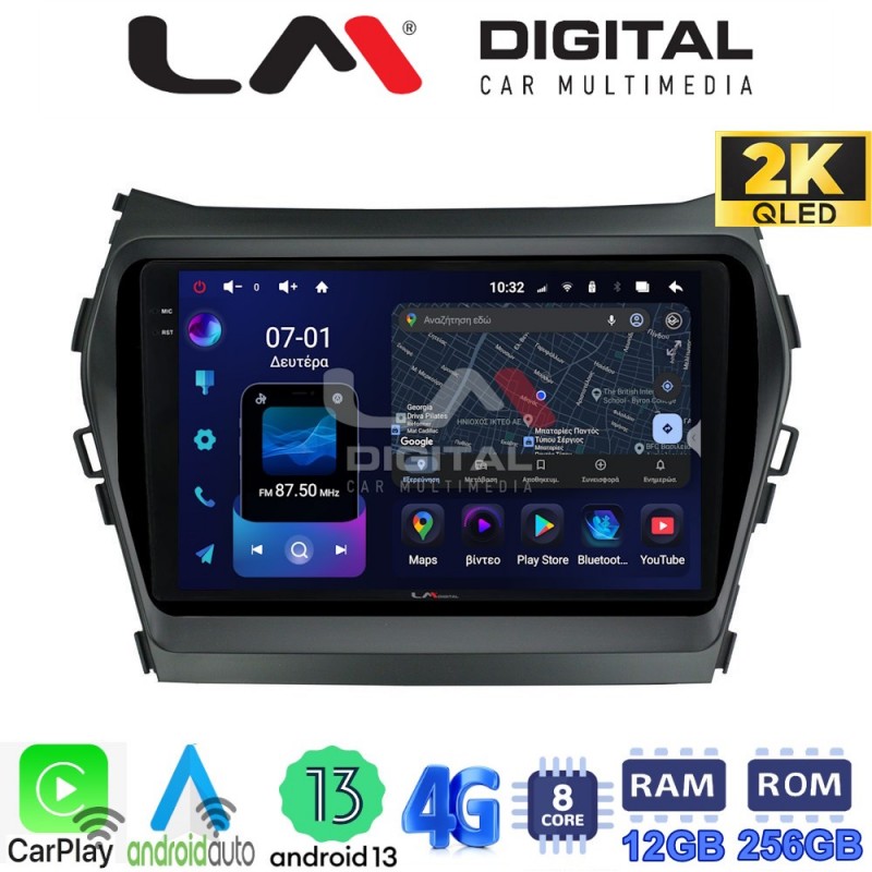 LM ZS8309 GPS Οθόνη OEM Multimedia Αυτοκινήτου για HY SANTA FE 2013 &gt; 2017
HY IX45 (CarPlay/AndroidAuto/BT/GPS/WIFI/GPRS)