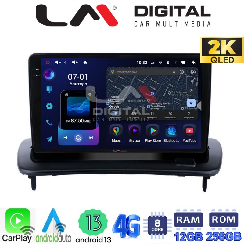 LM ZS8387 GPS Οθόνη OEM Multimedia Αυτοκινήτου για Volvo S40-C30-C70 (CarPlay/AndroidAuto/BT/GPS/WIFI/GPRS)