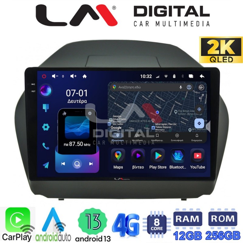 LM ZS8414 GPS Οθόνη OEM Multimedia Αυτοκινήτου για HYUNDAI IX35 2009&gt;2015  (CarPlay/AndroidAuto/BT/GPS/WIFI/GPRS)