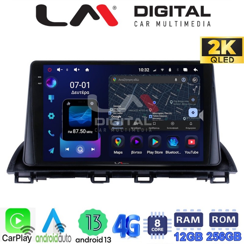 LM ZS8441 GPS Οθόνη OEM Multimedia Αυτοκινήτου για Mazda CX4 2014 &gt; (CarPlay/AndroidAuto/BT/GPS/WIFI/GPRS)