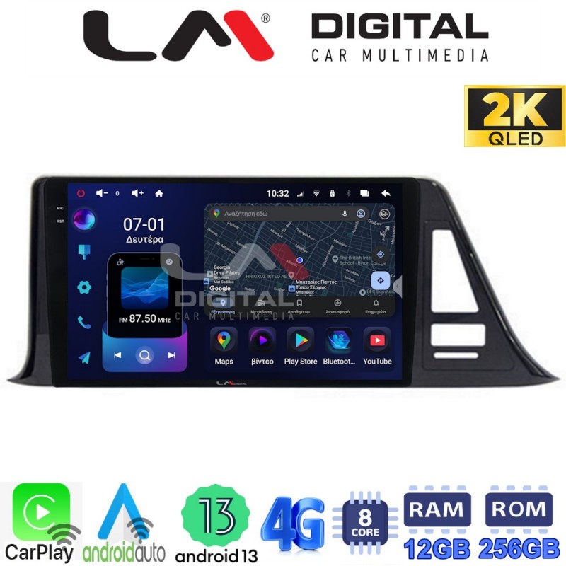 LM ZS8445 GPS Οθόνη OEM Multimedia Αυτοκινήτου για Toyota CH-R 2017 &gt; (CarPlay/AndroidAuto/BT/GPS/WIFI/GPRS)